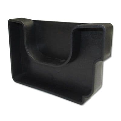 Twinplas Black Box Gutter End Cap RH