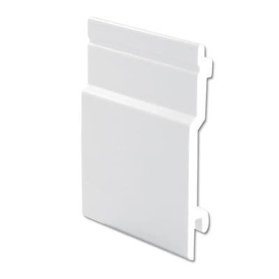 White 100mm External UPVC Open V Cladding - 5m