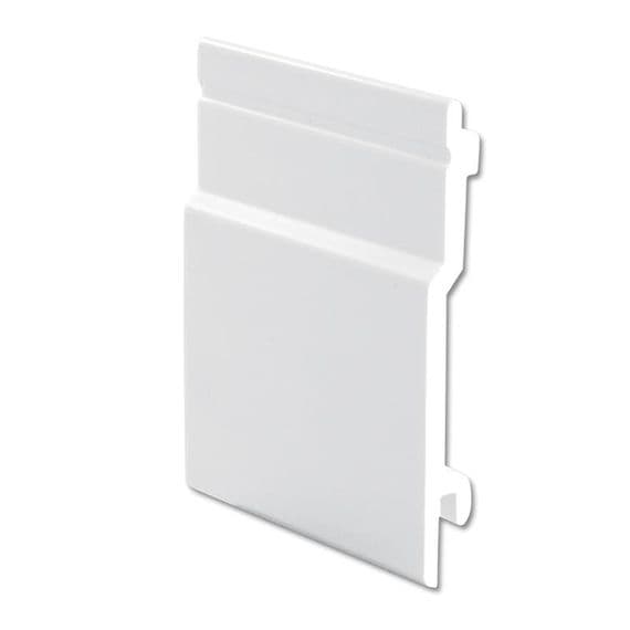 White 100mm External UPVC Open V Cladding - 5m