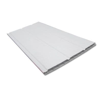 White Hollow Soffit Cladding 300mm - 5m