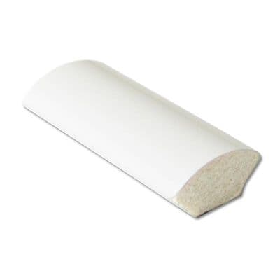 White PVC 19 mm Quadrant - 5m