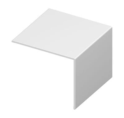 White PVC 80mm x 80mm Rigid Angle - 5m