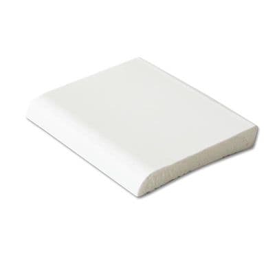 White PVC Flat Back Architrave 60mm - 5m