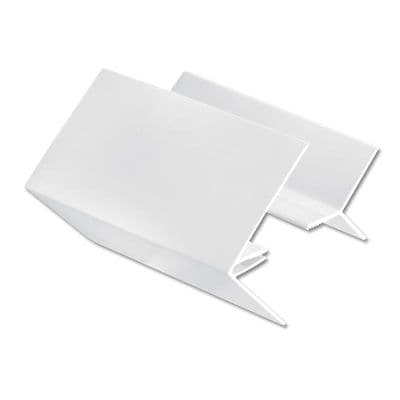 White Shiplap 2 Part External Corner Joint - 5m