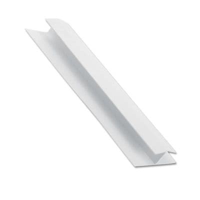 White Shiplap H Section Jointing Trim - 5m