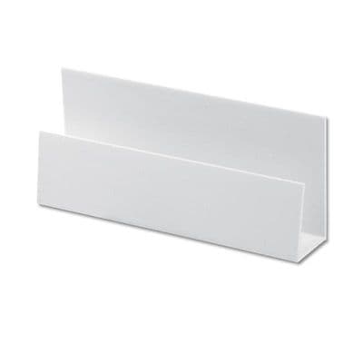 White uPVC Shiplap Cladding Universal Starter Trim - 5m