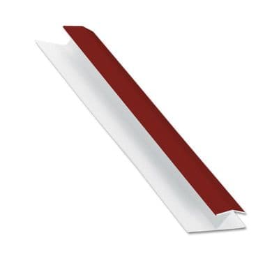 Wine Red uPVC Centre Joint Shiplap Cladding H Trim - 5m