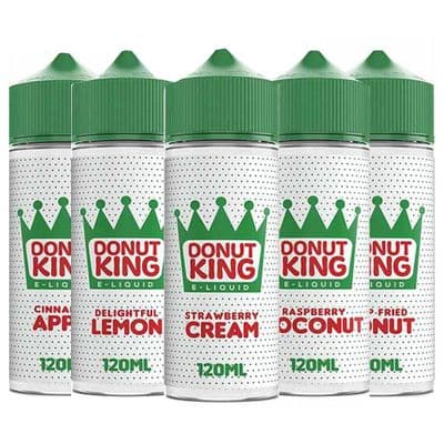 Donut King 100ml E Liquid range - Free Nic Shot
