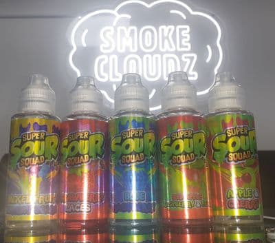 Super Sour Squad 100ml E-Liquid - Free Nic Shot