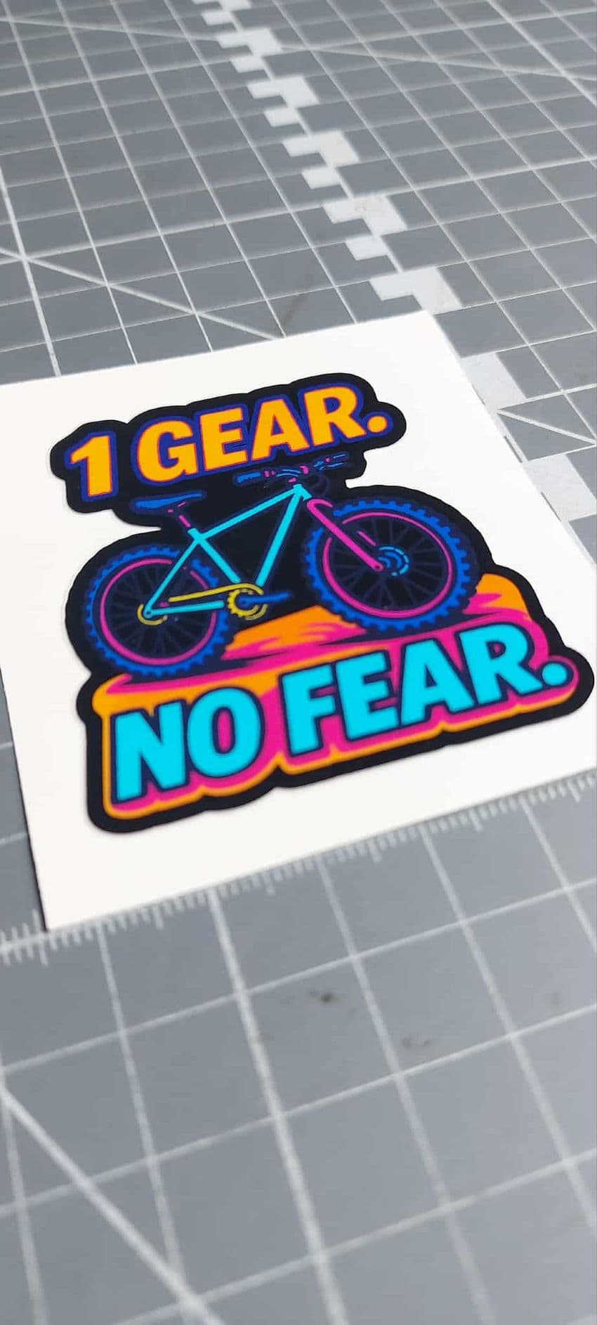 1 Gear No Fear Sticker