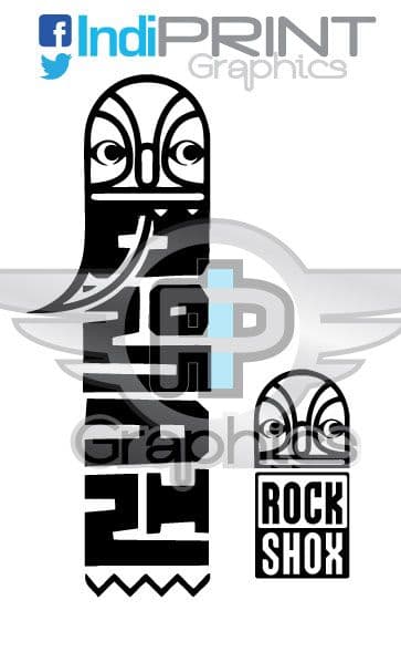2007 Rock Shox Domain Fork Decals