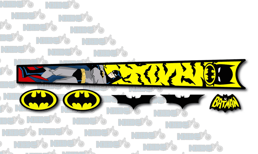 Bat Man Top Tube Graphic
