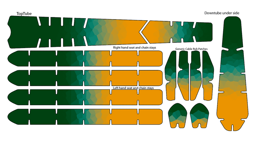 British Sahara Pattern BikeTattoo Kit