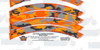 Camouflage Orange Urban Full Rim Graphics