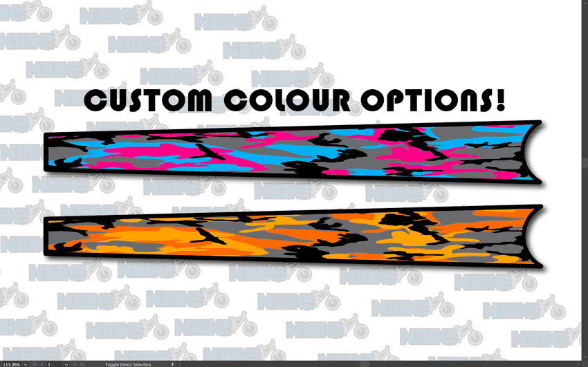 Camouflage Top Tube Graphic Protection CUSTOMISABLE