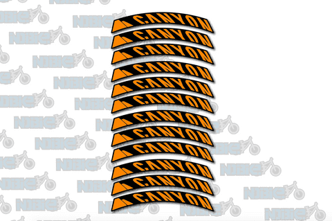 Canyon logo Rim Stickers/Decals