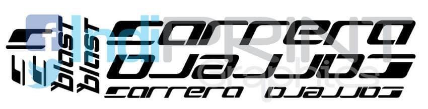 Carrera Blast 24 Sticker/Decal Kit
