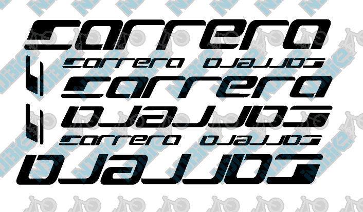 Carrera Frame Stickers