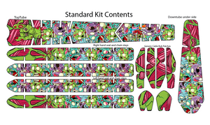 Cartoon Zombie Pattern BikeTattoo Kit