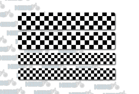 Cheque Pattern Frame Fork Embellishments