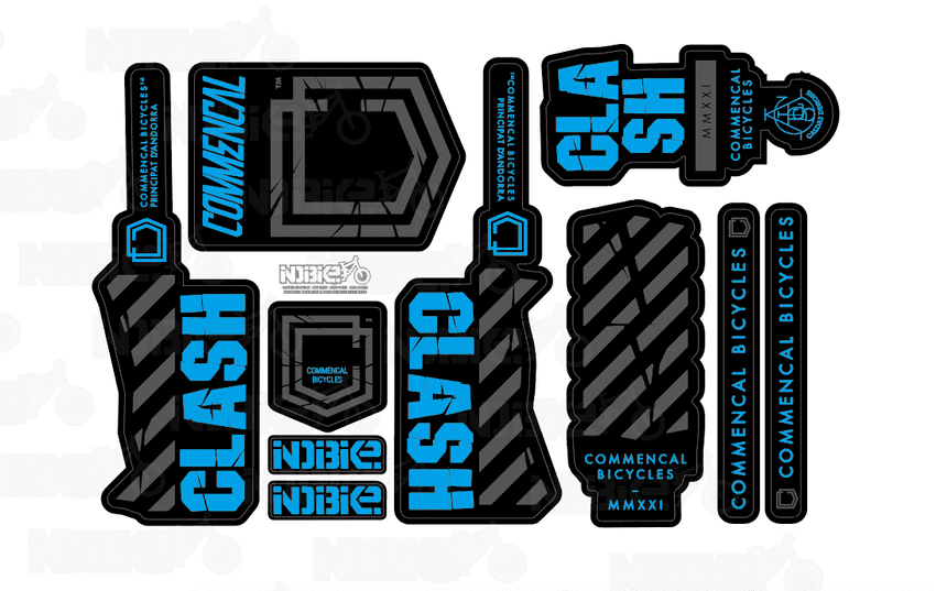 Commencal Clash 2020-21 Frame Graphic Set