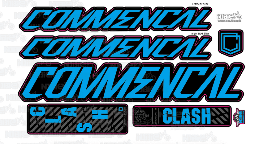 Commencal Clash Essential 2019-2020 Frame Graphic Set