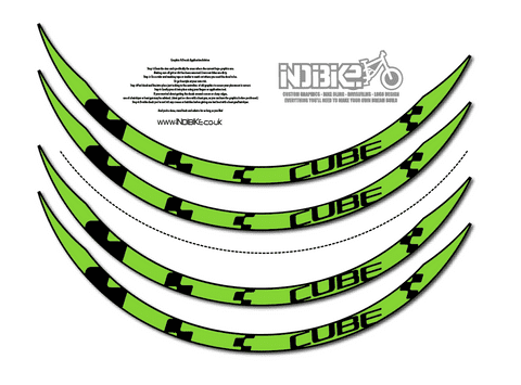 Cube Large Logos Rim Decal