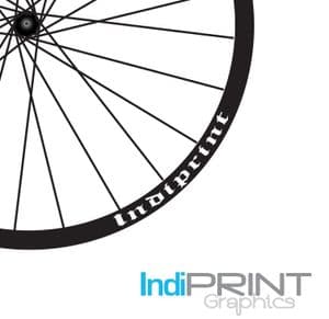 Custom Gothic Text Rim Decals