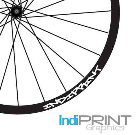 Custom Graffiti Text Rim Decals