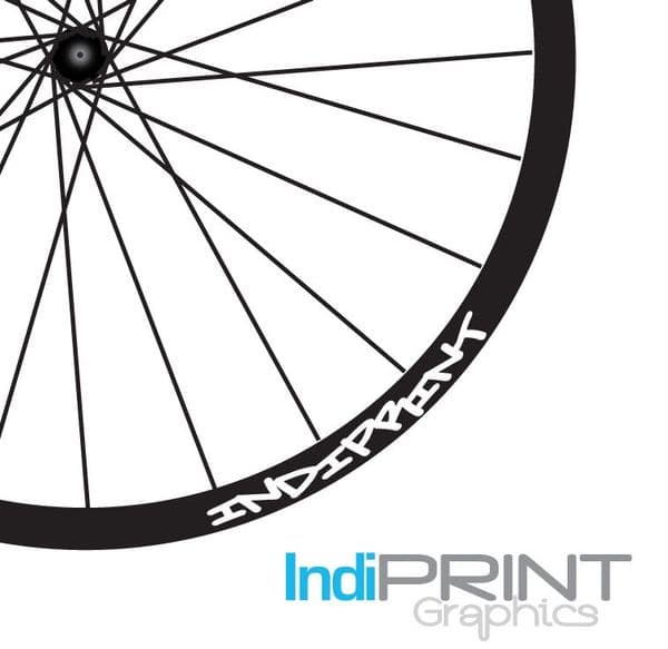 Custom Graffiti Text Rim Decals