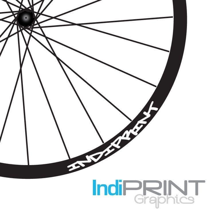 Custom Graffiti Text Rim Decals