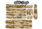 Desert Camouflage Pattern Bike Tattoo Kit