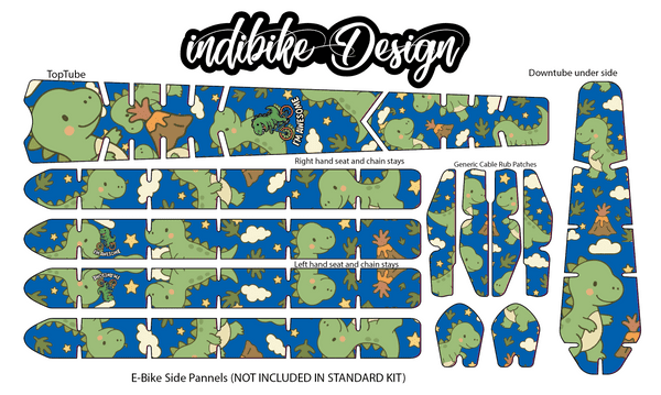 Dinosaur Dreams BikeTattoo Kit (custom option)