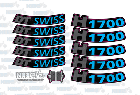 DT Swiss H1700 & Hybrid E Bike Rim Graphics