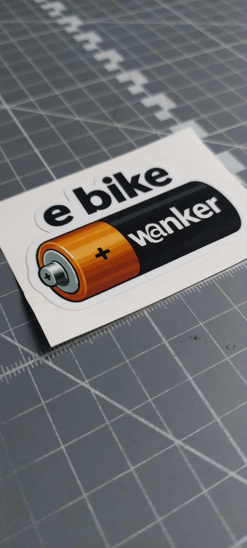 E Bike W@NKER Sticker