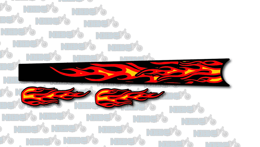 Flame Top Tube Graphic