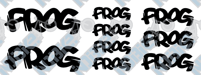 Frog Bikes Decals