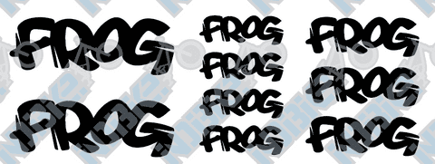 Frog Bikes Decals