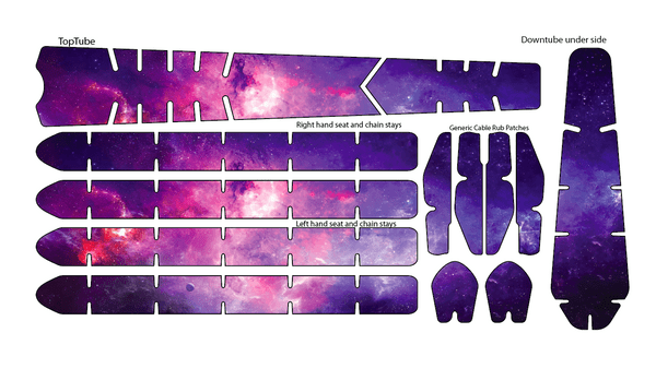 Galaxy Pattern BikeTattoo Kit