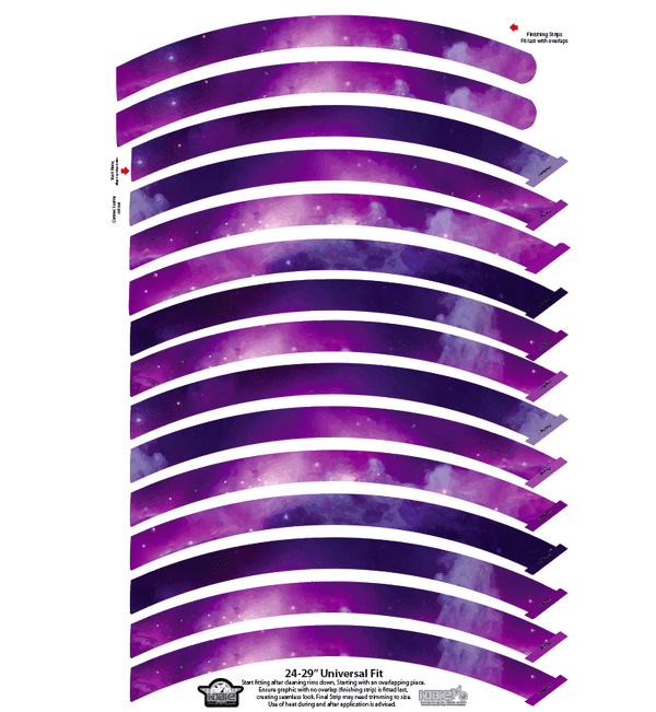 Galaxy Universe Print Full Rim Graphic/Wrap