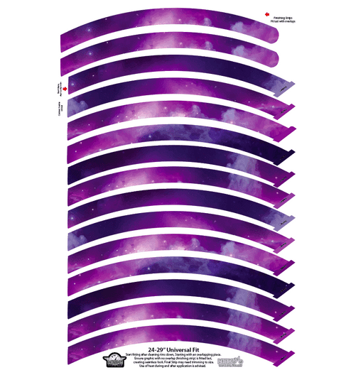 Galaxy Universe Print Full Rim Graphic/Wrap