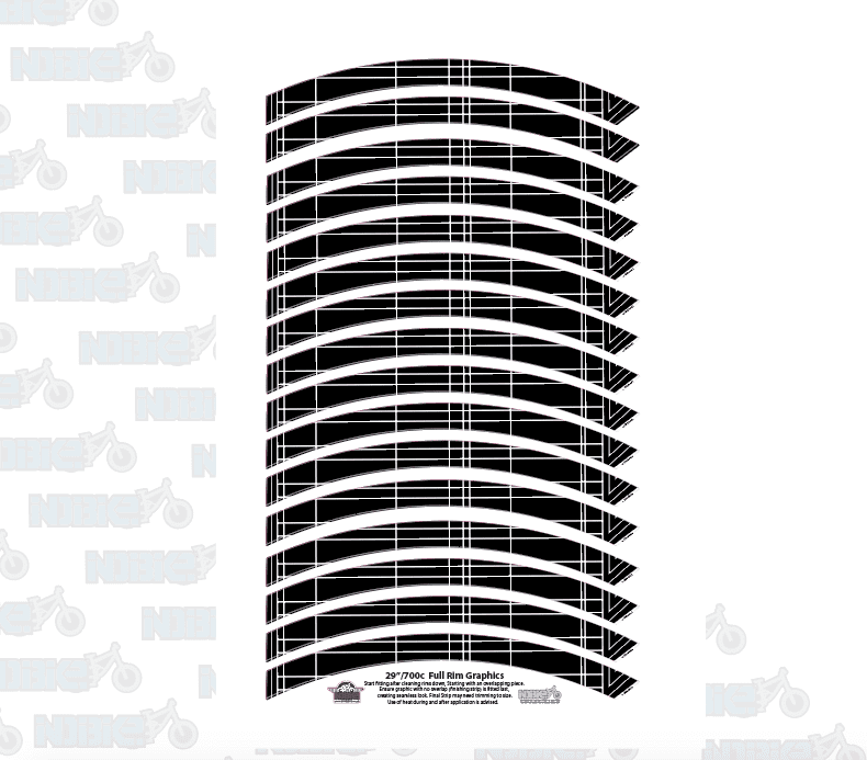 Geometric Lines Full Rim Graphics