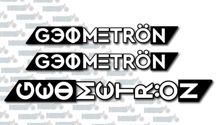 Geometron Factory Style Sticker Set