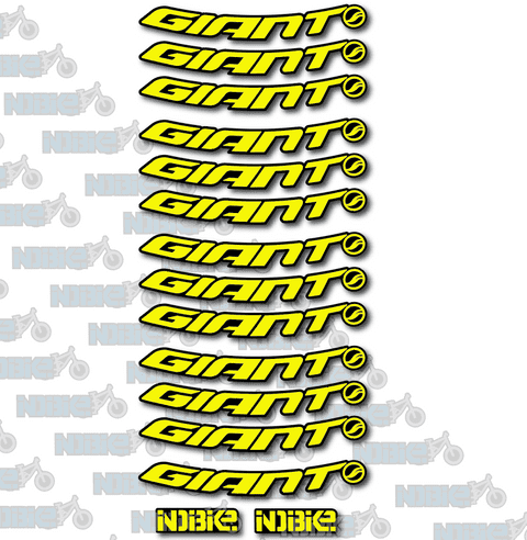 Giant Logo Rim Stickers/decals