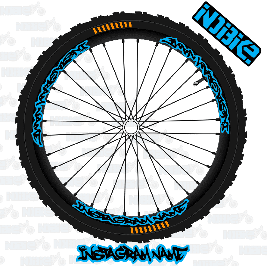 Graffiti Text Custom Rim Graphics/Stickers