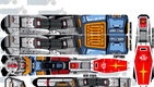 Gundam Mobile Suit RX-78 E BikeTattoo Kit