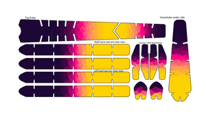 Hazy Sunset Pattern BikeTattoo Kit