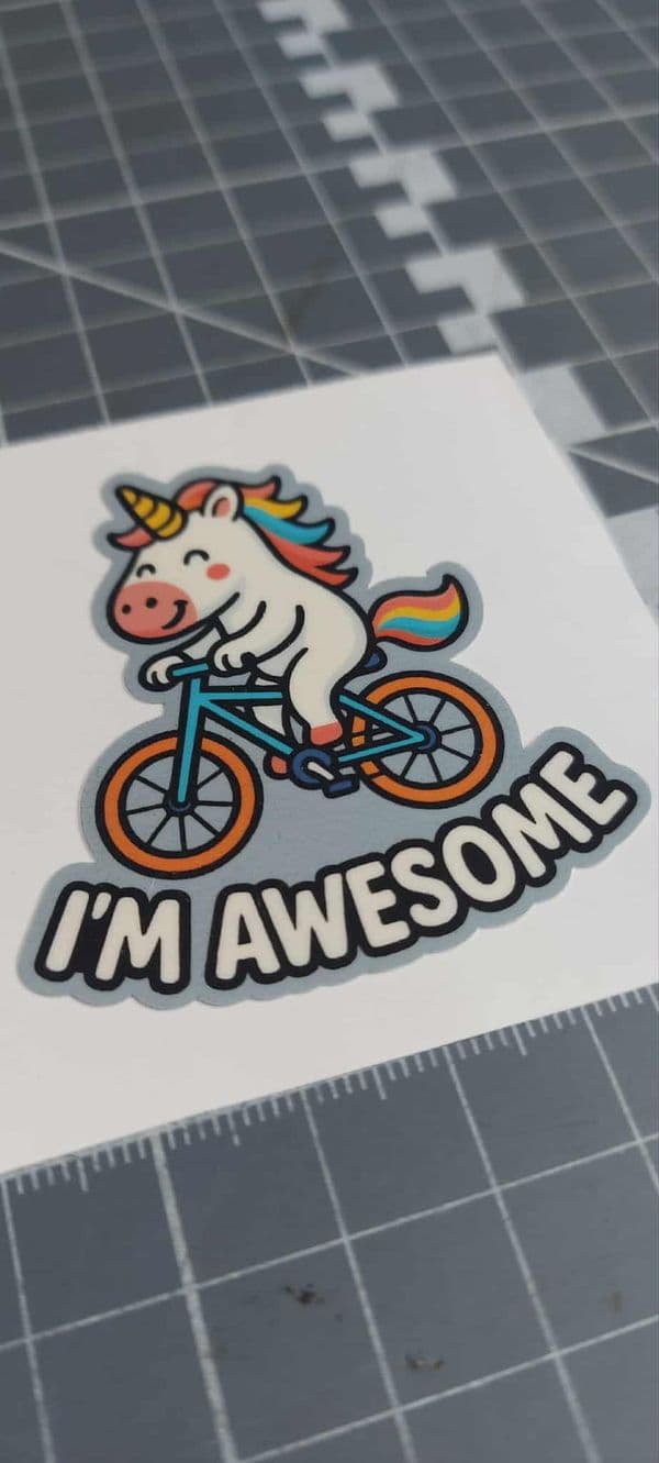 I'm Awesome Unicorn Sticker