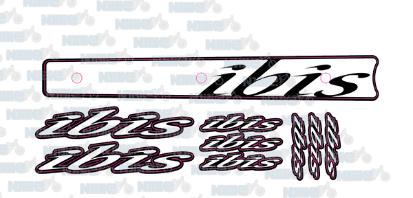 Ibis Mojo Frame Stickers