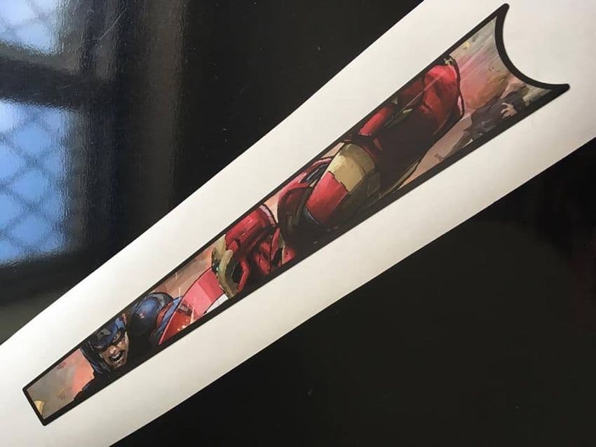 Iron Man Vs Captain America Top Tube Graphic